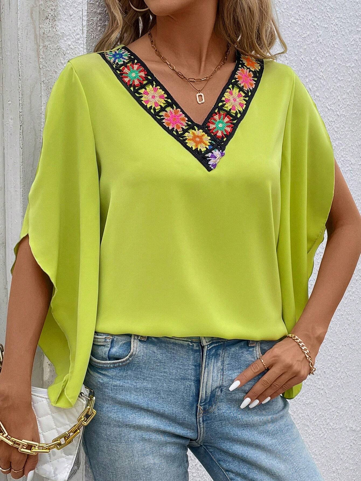 Women's Fashionable Printed Short Sleeve Shirt