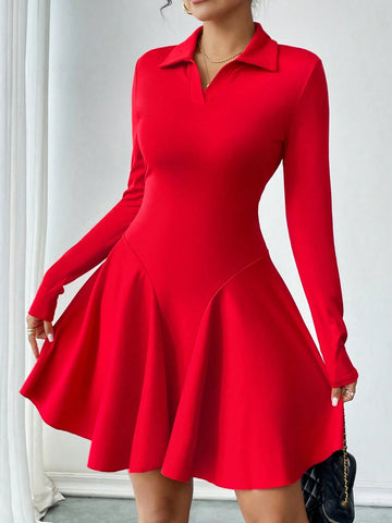 Women's Fashionable Sexy Bodycon Red Dress