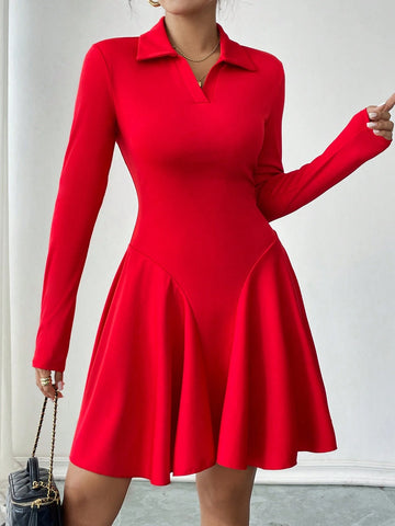 Women's Fashionable Sexy Bodycon Red Dress