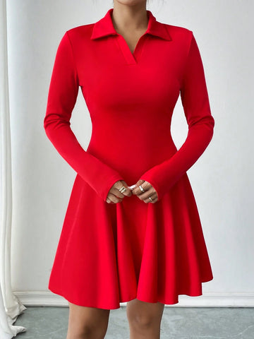 Women's Fashionable Sexy Bodycon Red Dress
