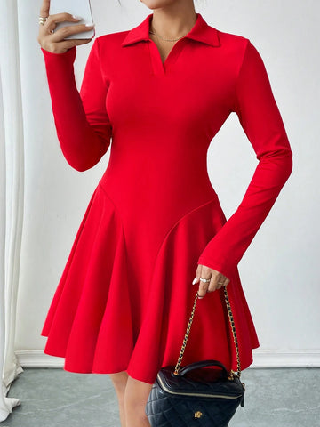 Women's Fashionable Sexy Bodycon Red Dress