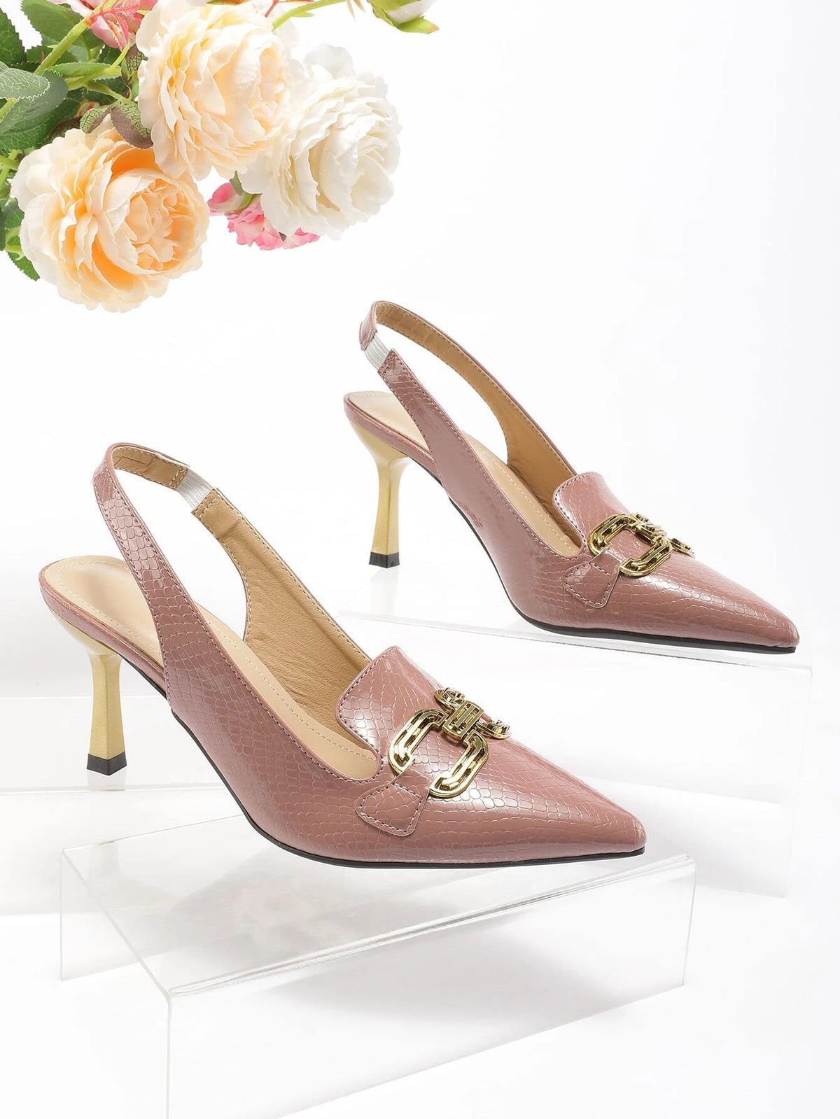 Women's Fashionable Stiletto Shoes With Thin & Closed Toe High Heel
