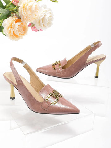Women's Fashionable Stiletto Shoes With Thin & Closed Toe High Heel