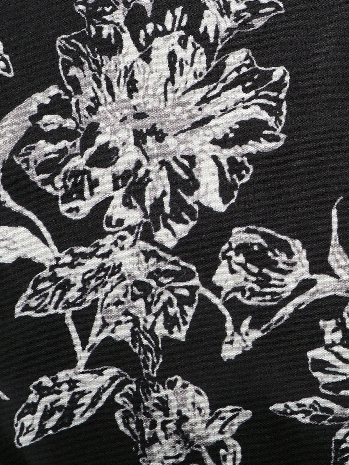 Women's Floral Print Notched Collar Curved Hem Vacation Casual Shirt