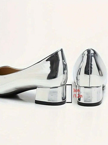 Women's French Pointed-Toe High-Heeled Shoes 2024 Spring/Autumn New Arrival, European And American Style