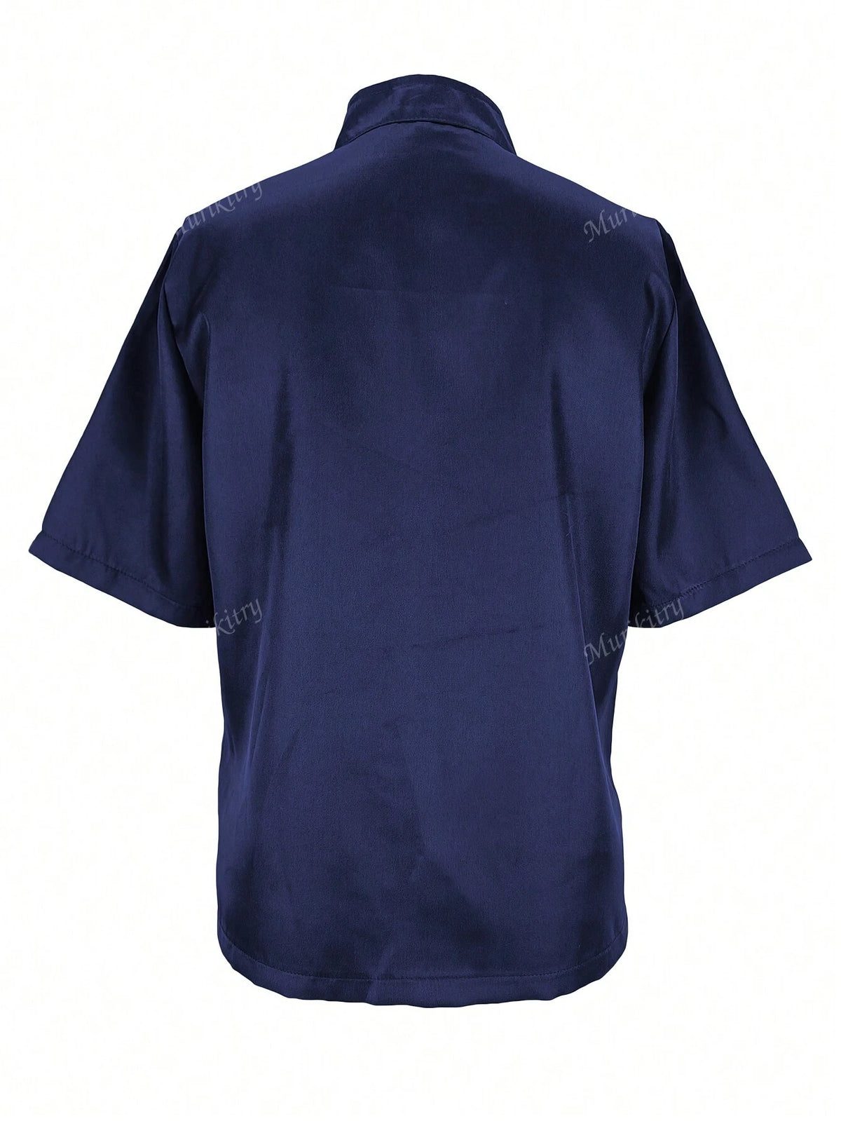 Women's Front Button Short Sleeve Simple Casual Housework Clothing