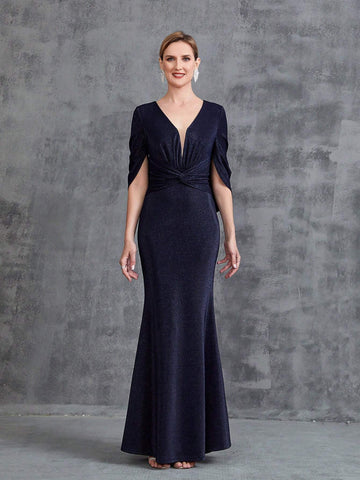 Women's Front Kink Mermaid Hem Party Dress