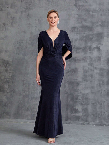 Women's Front Kink Mermaid Hem Party Dress