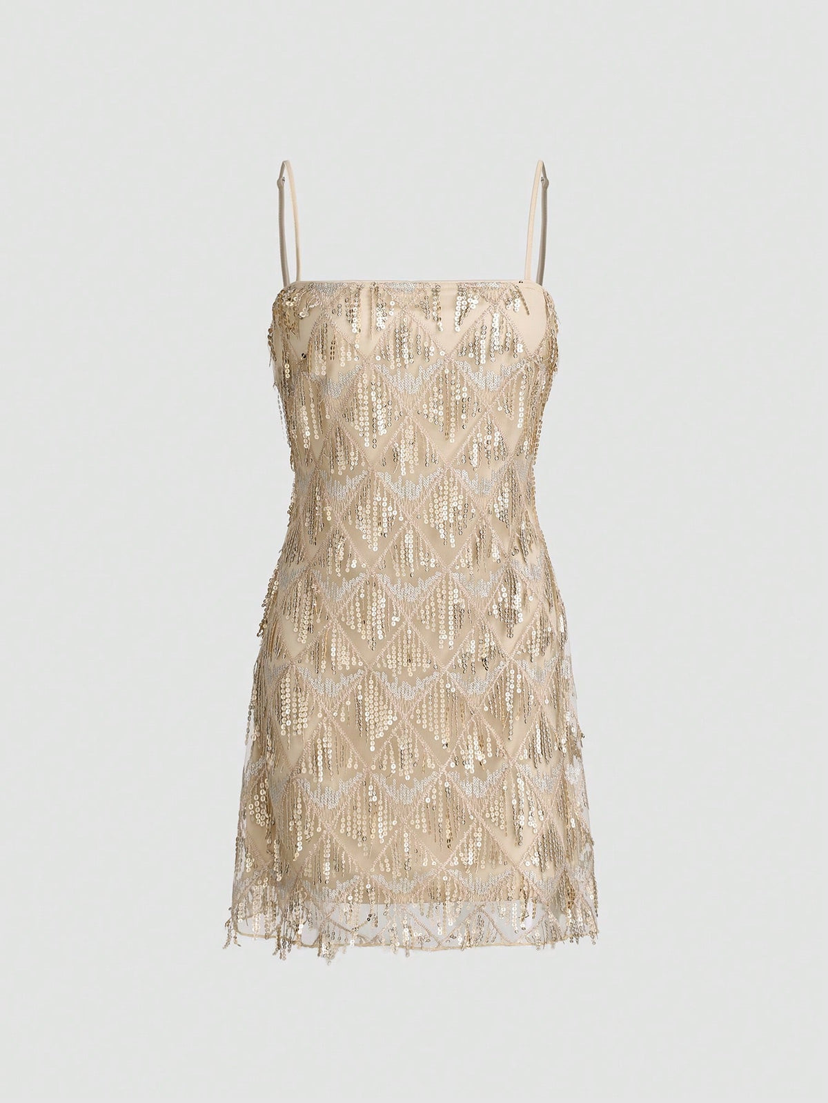 Women's Glitter Spaghetti Strap Formal Evening Party Dress