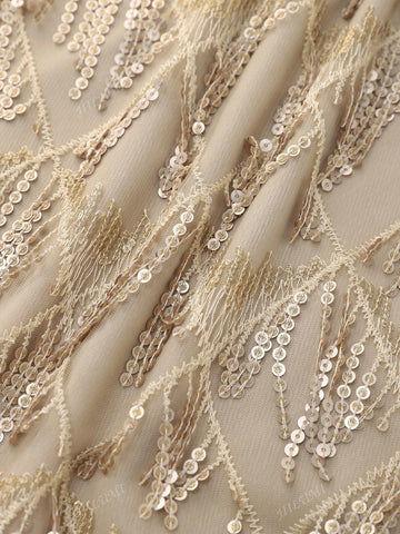 Women's Glitter Spaghetti Strap Formal Evening Party Dress