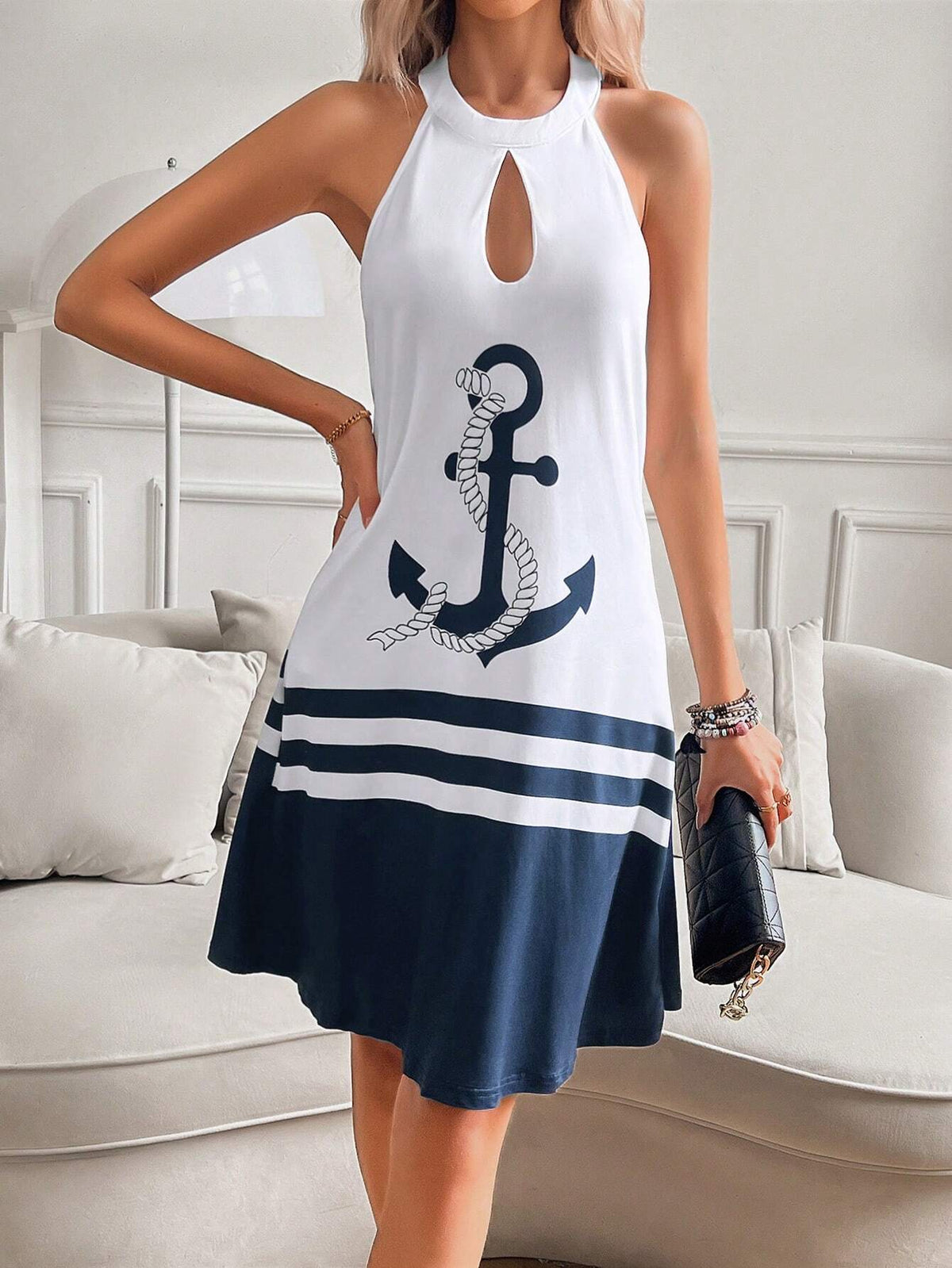 Women's Halter Backless Sexy Dress