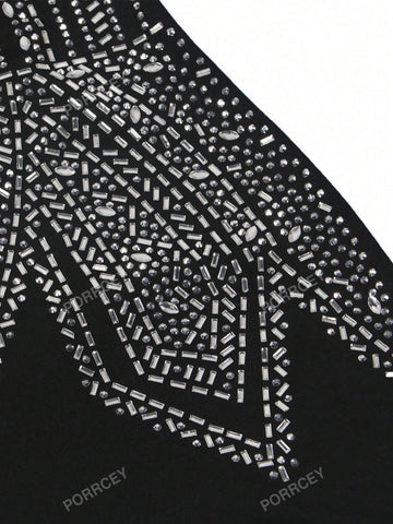 Women's Halter Neck Hot Diamond Sexy Deep V Party Dinner Romper