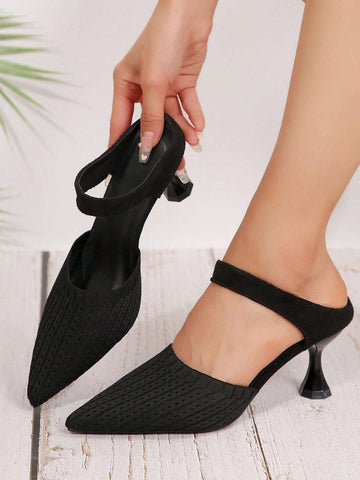 Women's High-Heeled Pointed Sandals, Fashionable Design,