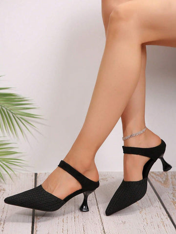Women's High-Heeled Pointed Sandals, Fashionable Design,