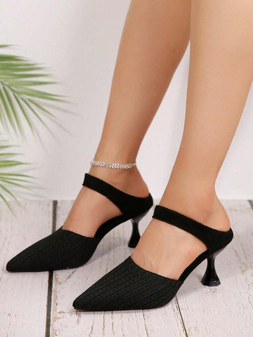 Women's High-Heeled Pointed Sandals, Fashionable Design,