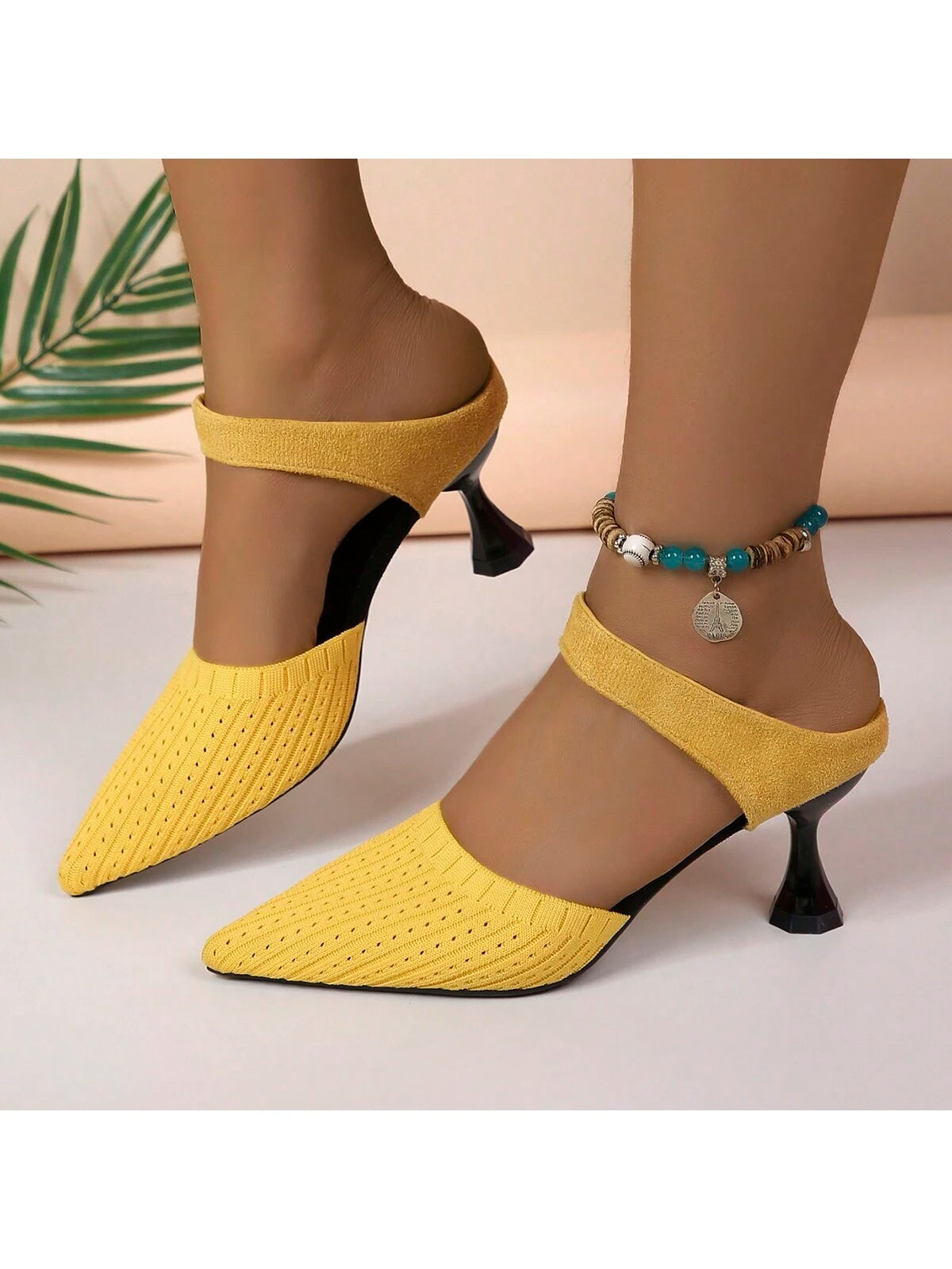 Women's High Heel Pointed-Toe Sandals, Fashionable Design, Suitable Heel Height