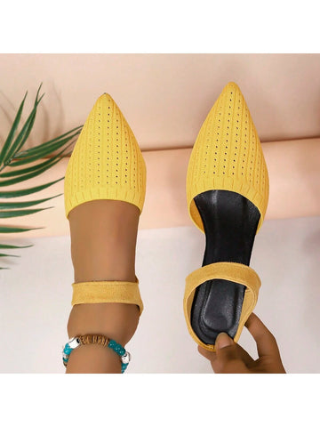 Women's High Heel Pointed-Toe Sandals, Fashionable Design, Suitable Heel Height