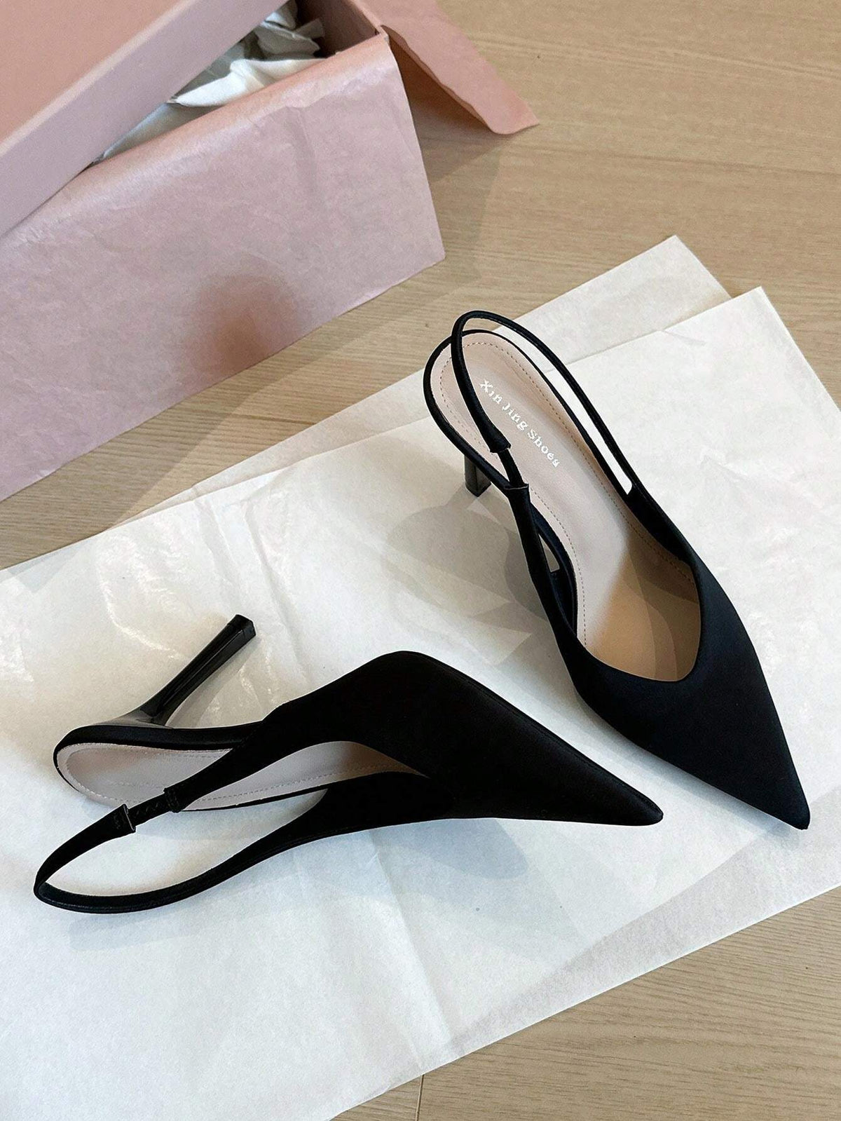 Women's High Heel Pointed Toe Slingback Sandals