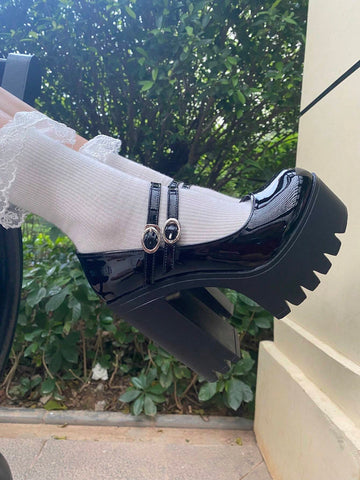 Women's High Heel Shoes Women's Slope Heels&Thick Sole Shoes