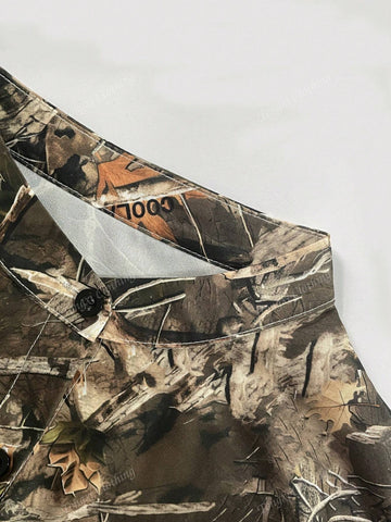 Women's Letter Print Front Button Down Casual Long Sleeve Shirt