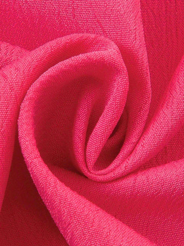 Women's Loose And Slimming Top Design, Solid Color Drawstring Shirt Suitable For Spring And Autumn