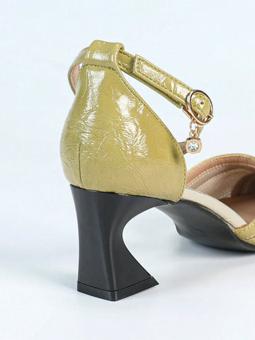 Women's New Fashion Avocado Green Mesh Breathable Hollow Out