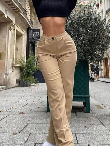 Women's Office Lady Straight-leg Pants