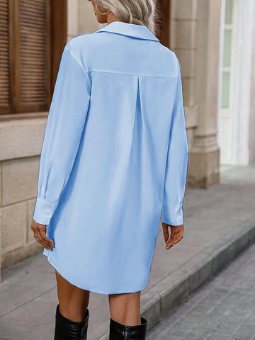 Women's Plain And Simple Long Sleeve Daily Dress