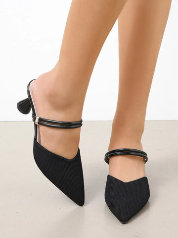 Women's Pointed Toe Mules & Clogs, Slip On Heels, Spring & Autumn New Arrivals