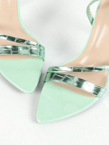 Women's Pointy Toe High Heel Sexy Slingback Fashion Versatile