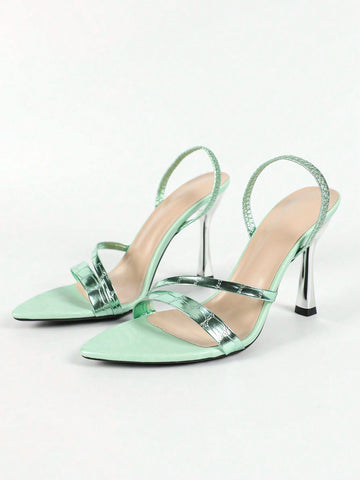 Women's Pointy Toe High Heel Sexy Slingback Fashion Versatile