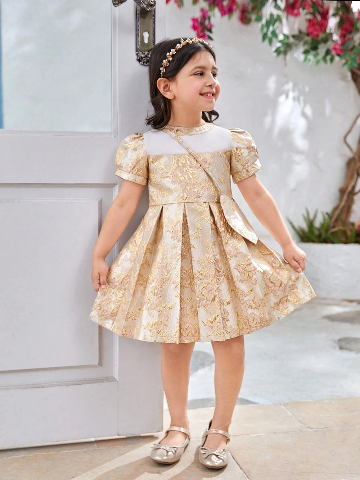 Women's Printed Short Sleeve Simple Everyday Dress