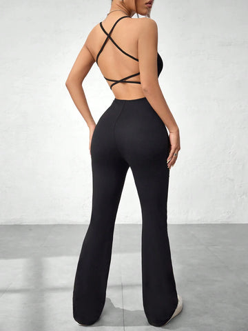 Women's Sexy Backless Jumpsuit