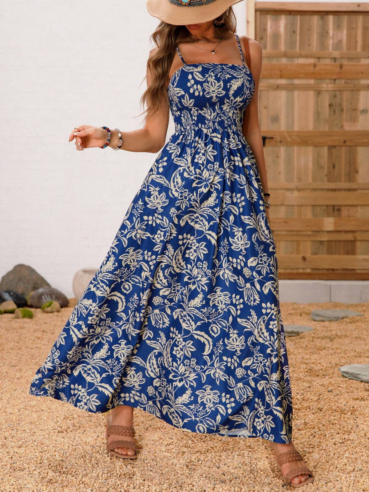 Women's Sexy Modern Bohemian Holiday Casual Stretch Print Mini Halter Dress
