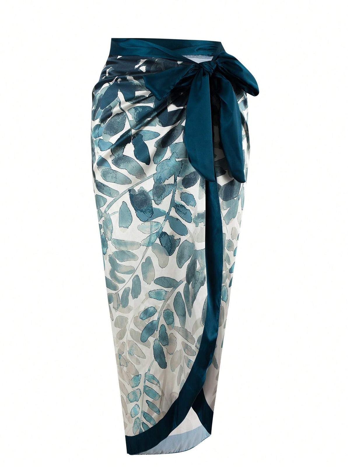 Women's Silk-Like Satin Printed Square Scarf, Vintage Style