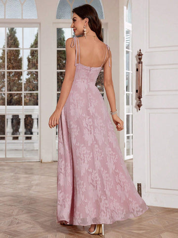 Women's Simple Daily Strapless Split Hem Dress