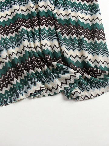 Women's Simple Vintage Style Printed Daily Skirt