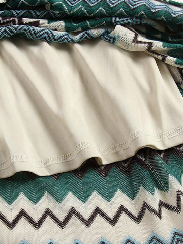 Women's Simple Vintage Style Printed Daily Skirt