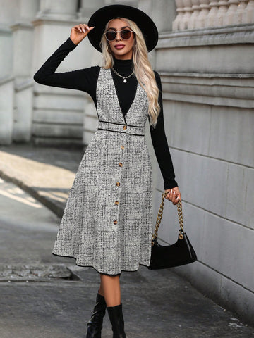 Women's Sleeveless Vest Style Dress