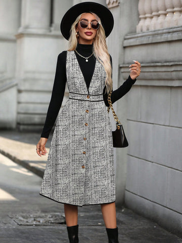Women's Sleeveless Vest Style Dress