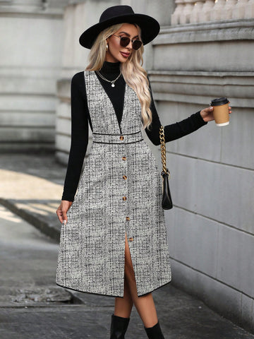 Women's Sleeveless Vest Style Dress