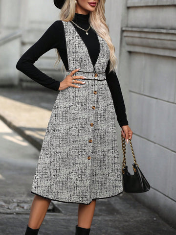 Women's Sleeveless Vest Style Dress