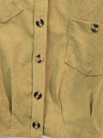 Women's Solid Color Button Front Casual Long Sleeve Shirt