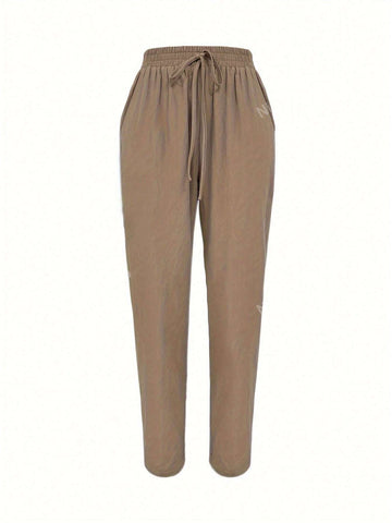 Women's Solid Color Minimalist Casual Pants