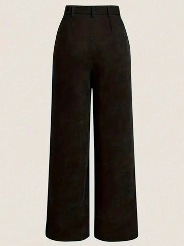 Women's Solid Color Straight Leg Pants