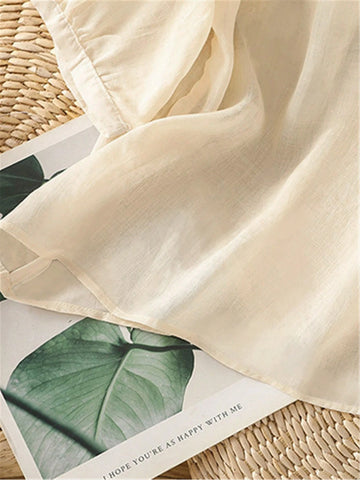 Women's Spring/Summer Lightweight Embroidered Vintage Boho Style Loose Cotton Blouse