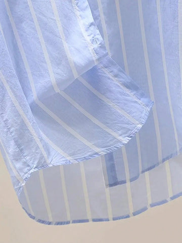 Women's Striped Long Sleeve Shirts, Fashion For Summer