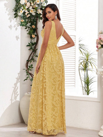 Women's Stylish Sleeveless Lace Party Dress