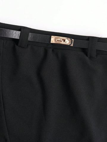 Women's Stylish Split Design Versatile Elegant Skirt