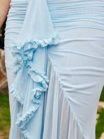 Women's V-Neck Off-Shoulder Mermaid Wedding Dress/Formal Dress